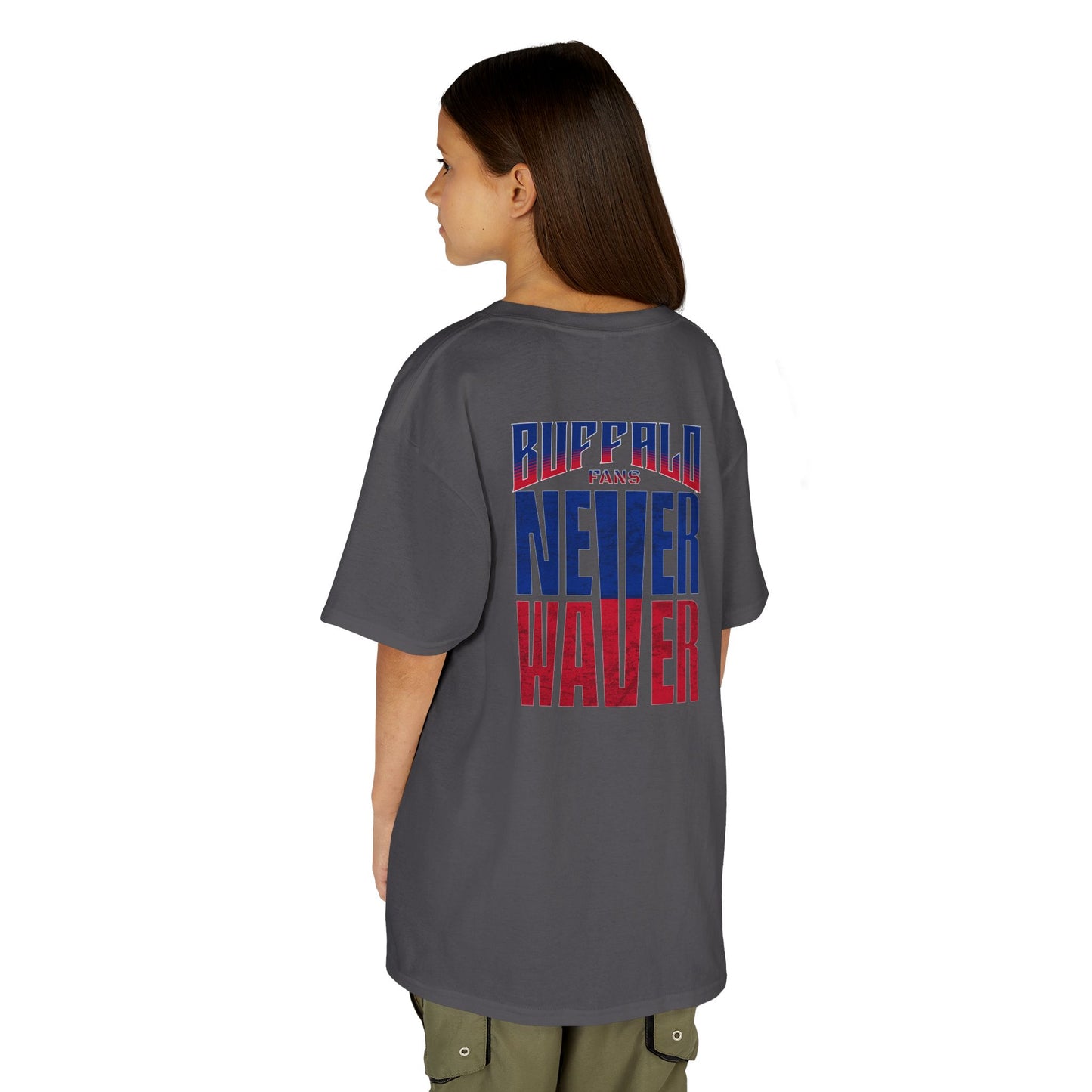Buffalo Fans Never Waver Kids Heavy Cotton™ Tee