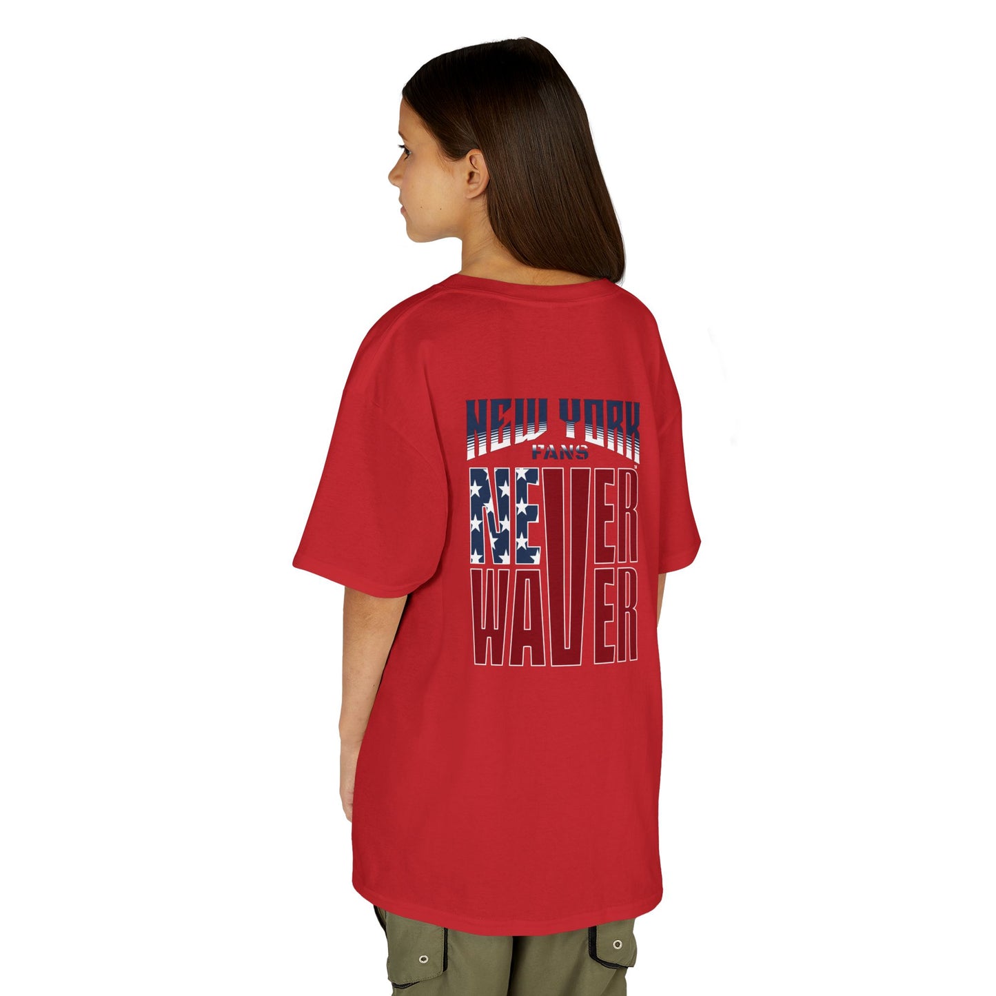 New York Fans Never Waver Kids Heavy Cotton™ Tee