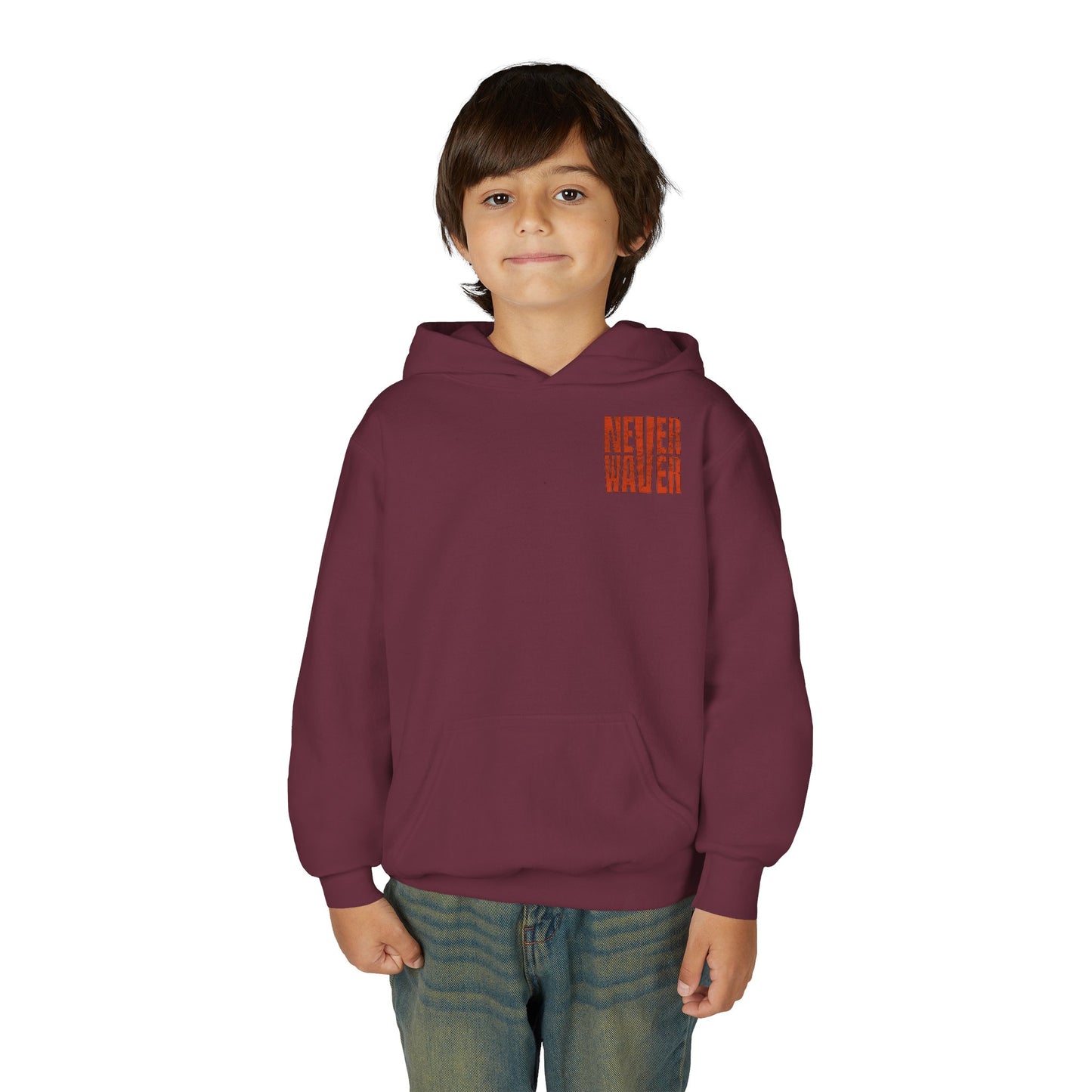 Cleveland Fans Never Waver Youth Heavy Blend Hooded Sweatshirt