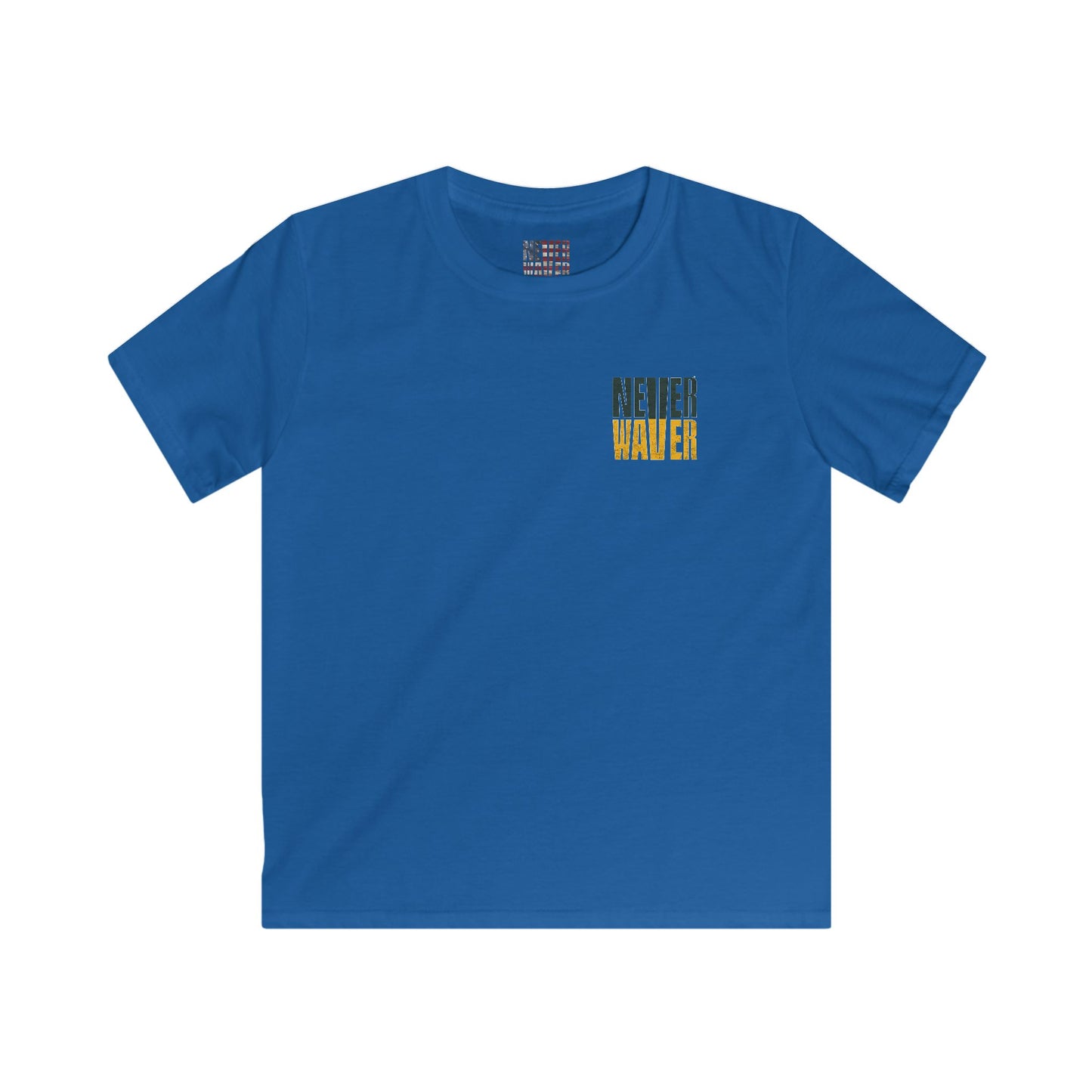 Green Bay Fans Never Waver Kids Softstyle Tee