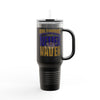 Baltimore Fans Never Waver with Leopard football Insulated Travel Mug, 40oz