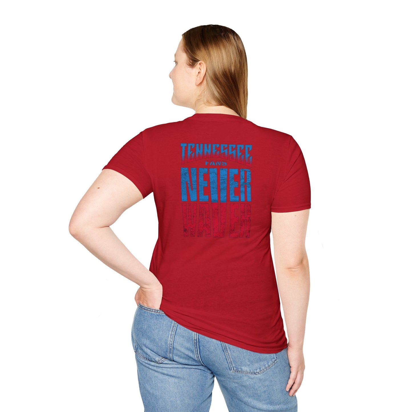 Tennessee Fans Never Waver Unisex Softstyle T-Shirt