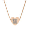 Engraved Heart Necklace You Never Waver