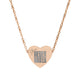 Engraved Heart Necklace You Never Waver