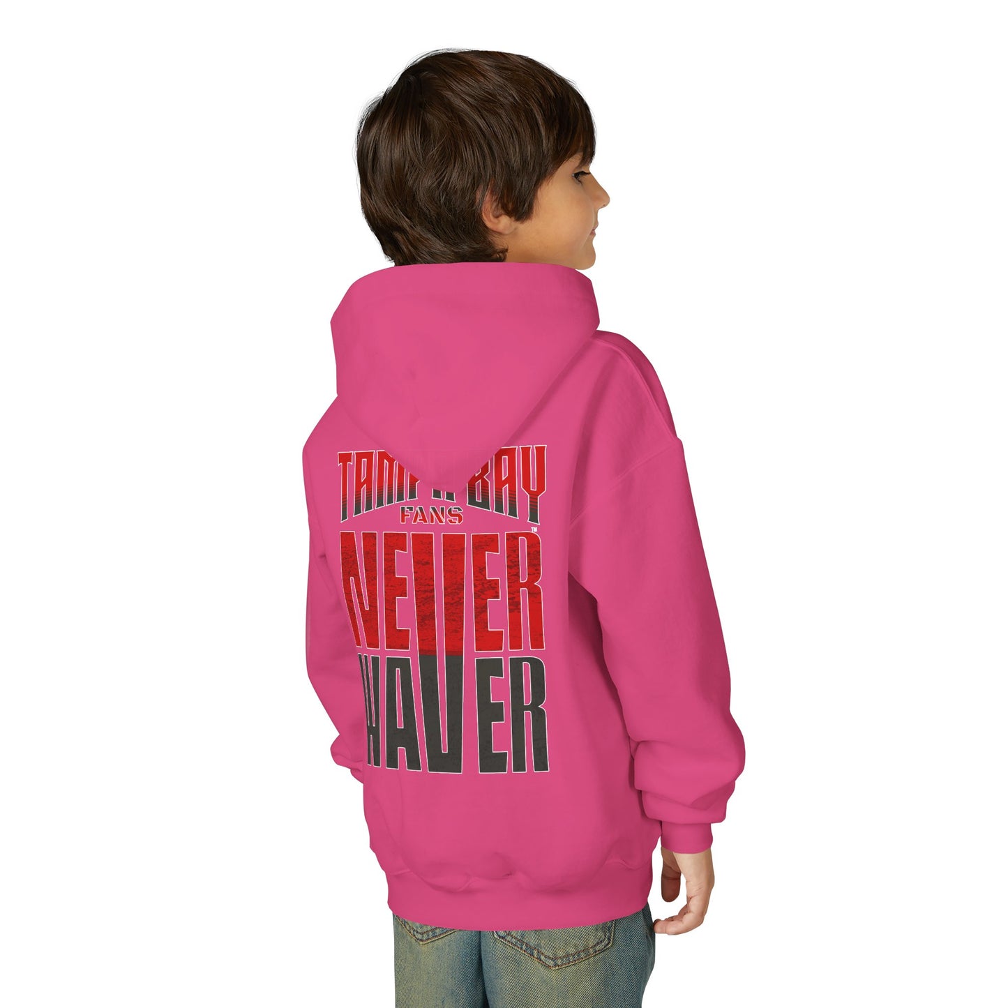 Tampa Bay Fans Never Waver Youth Heavy Blend Hoodie - Sweatshirt