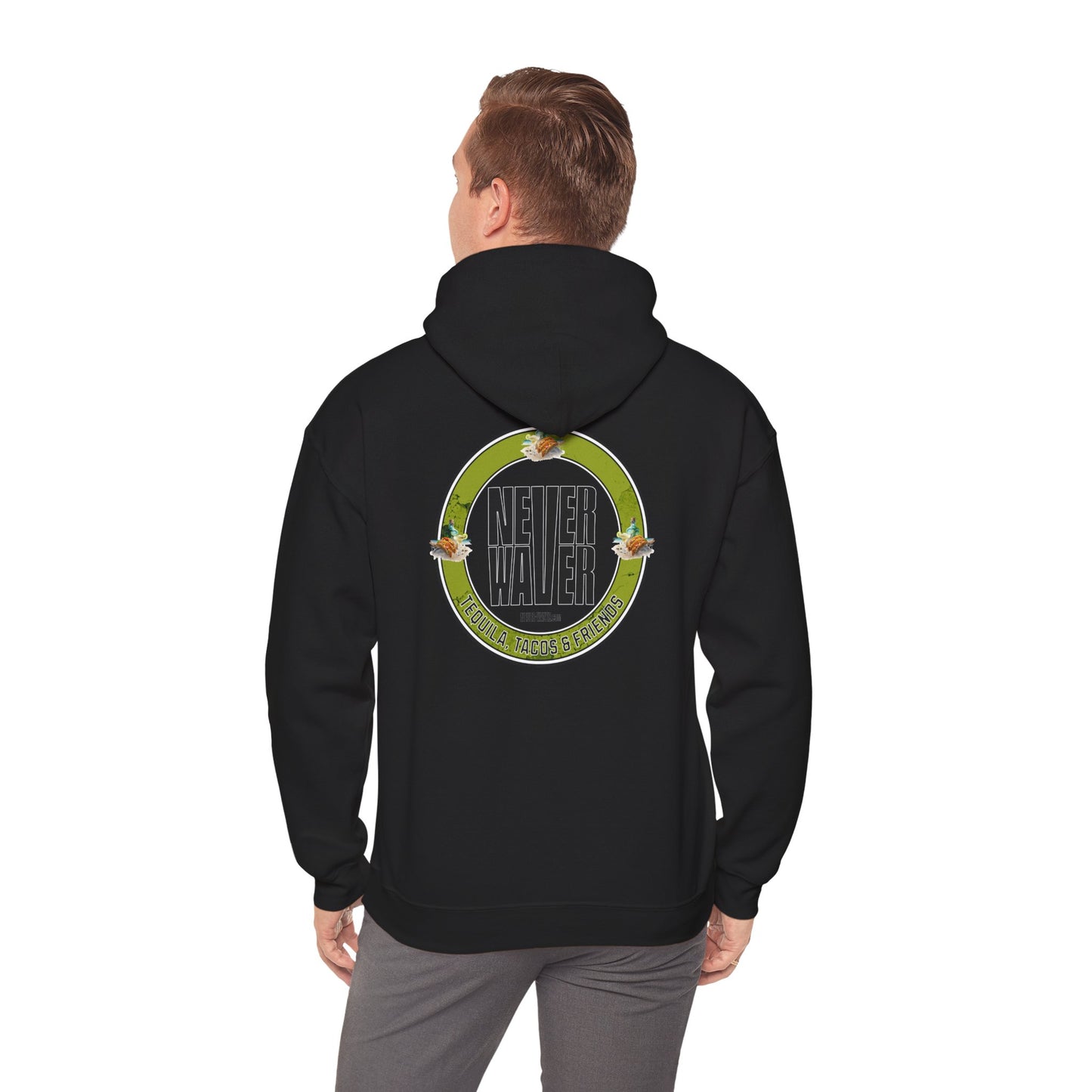 Eco-Friendly Unisex Hoodie: "Never Waver Tequila, Tacos, And Friends"
