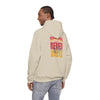 Kansas Fans Never Waver W-Leopard Football Unisex Heavy Blend™ Hooded Sweatshirt