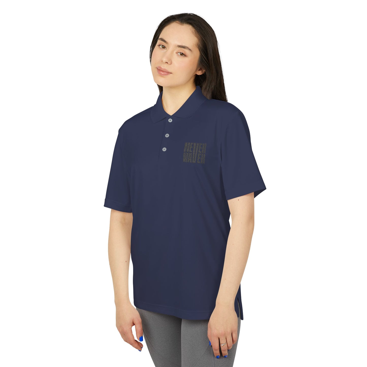 Never Waver Embroidered adidas Unisex Performance Polo