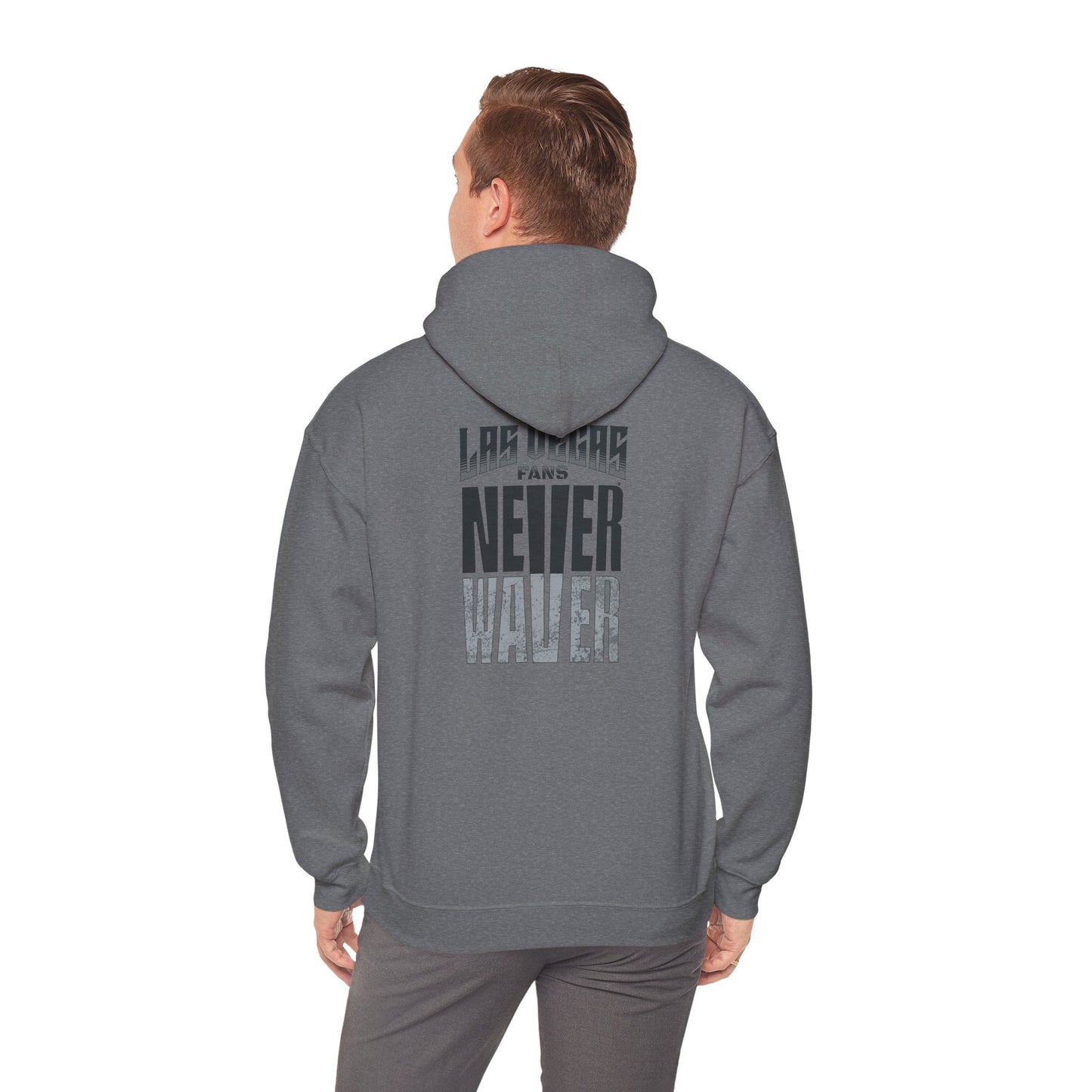 Las Vegas Fans Never Waver Design, Perfect for Sports Fans Unisex Heavy Blend™ Hooded Sweatshirt