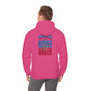 'Tennessee Fans Never Waver W Leopard Football' Casual Comfort for Team Fans Unisex Heavy Blend™ Hooded Sweatshirt