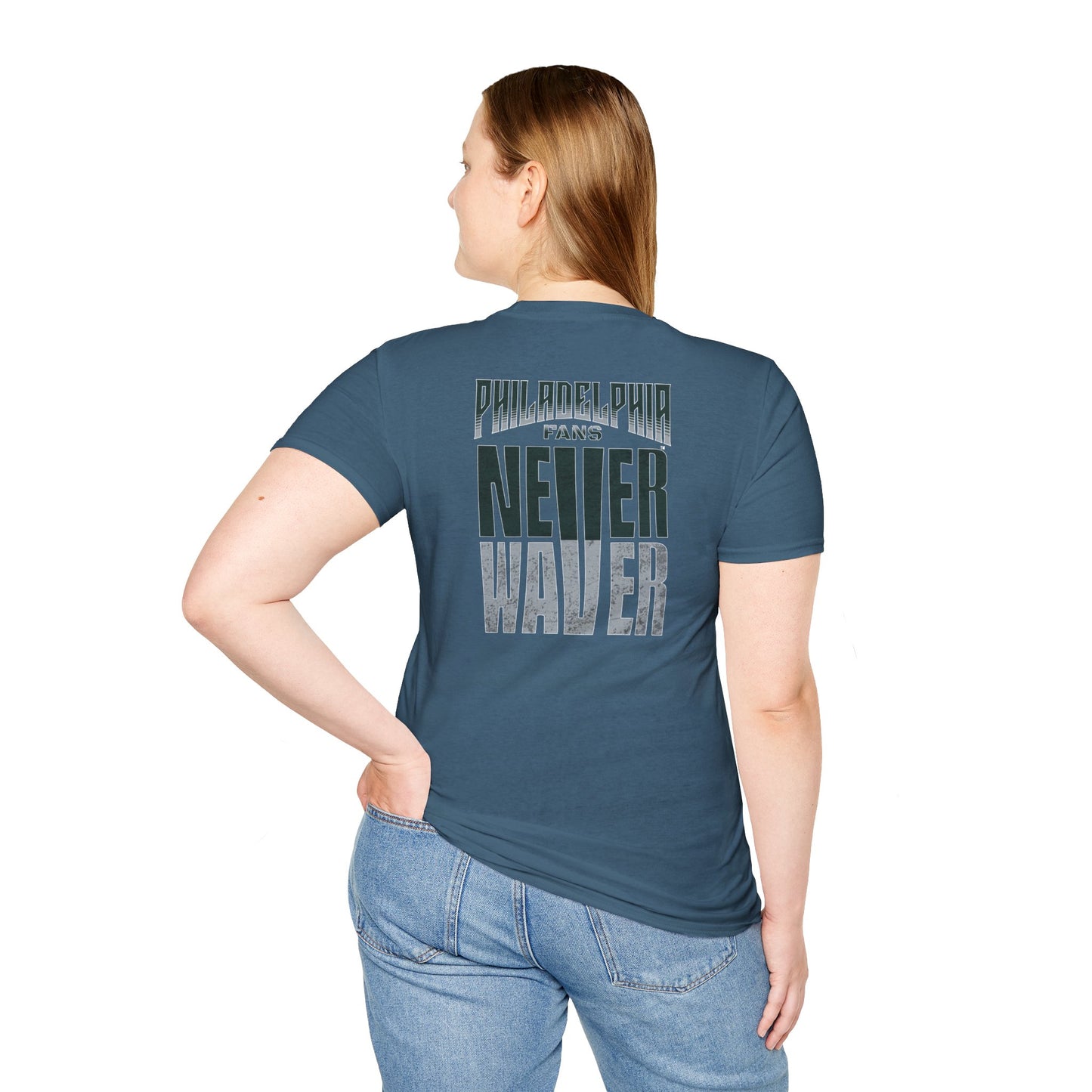 Philadelphia Fans Never Waver Unisex Softstyle T-Shirt