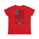Never Waver USA Women's Midweight Cotton Tee by Printify