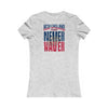 New England Fans Never Waver W-Leopard Football Women's Favorite Tee