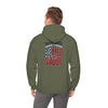 'New York Fans Never Waver W Leopard Football' American Pride Design Unisex Heavy Blend™ Hooded Sweatshirt