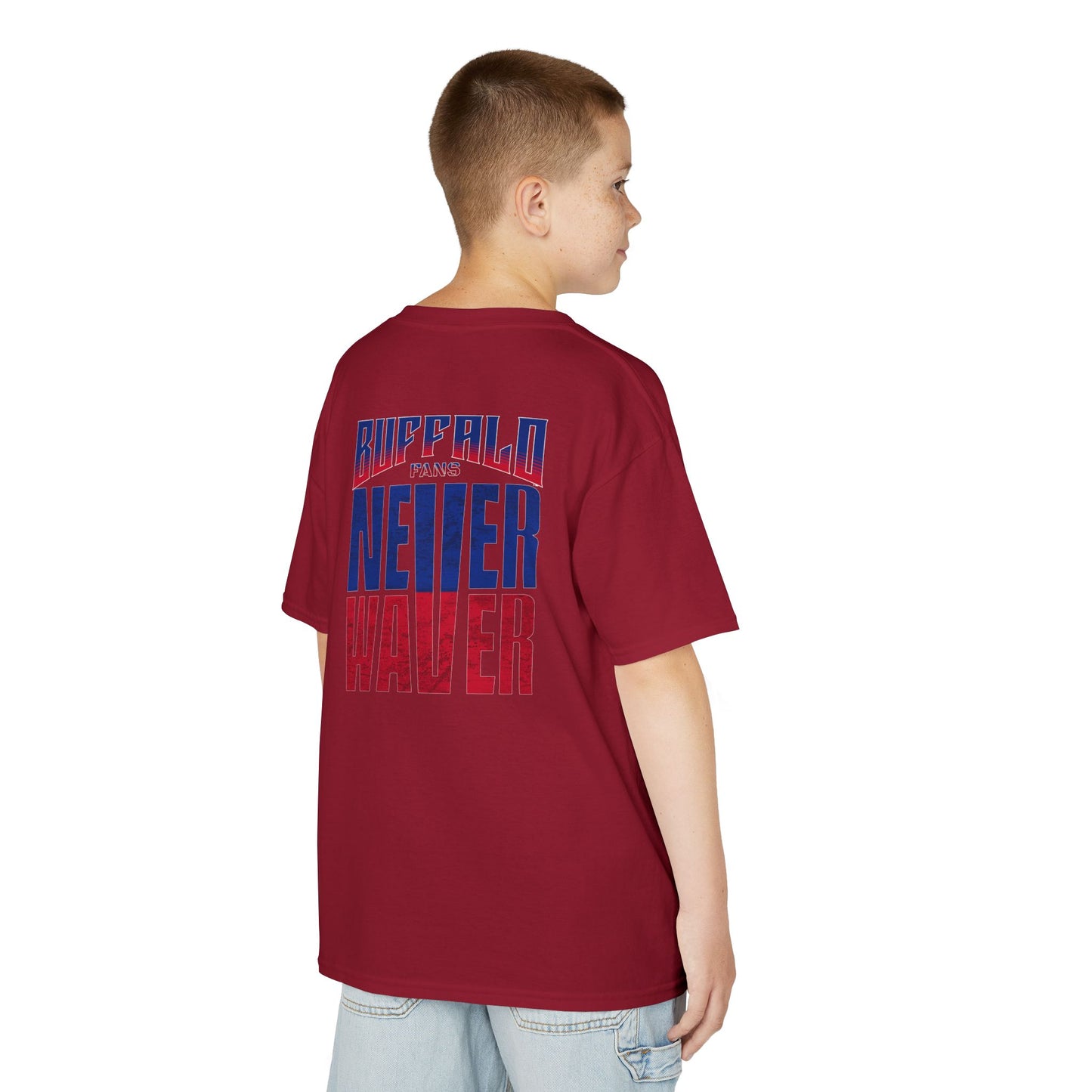 Buffalo Fans Never Waver Kids Heavy Cotton™ Tee