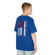 Never Waver American Flag with Golf Club Kids Golf Tee