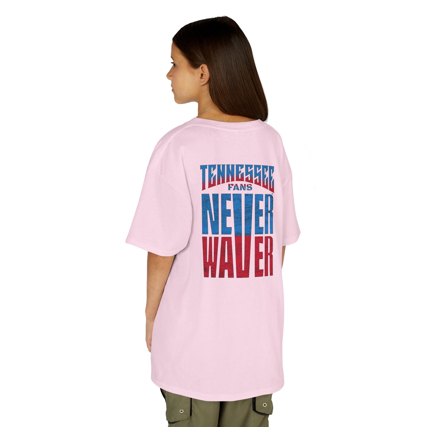 Tennessee Fans Never Waver Kids Heavy Cotton™ Tee