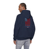 - 'Never Waver USA' Patriotic Unisex Hooded Sweatshirt