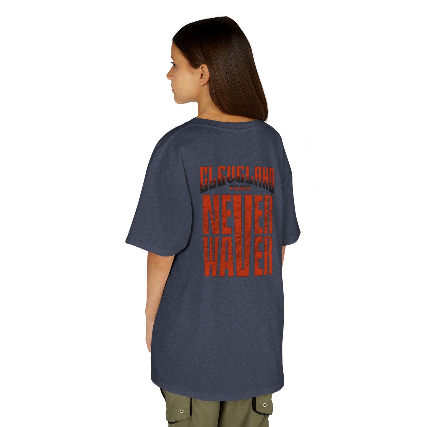 Cleveland Fans Never Waver Kids Heavy Cotton™ Tee