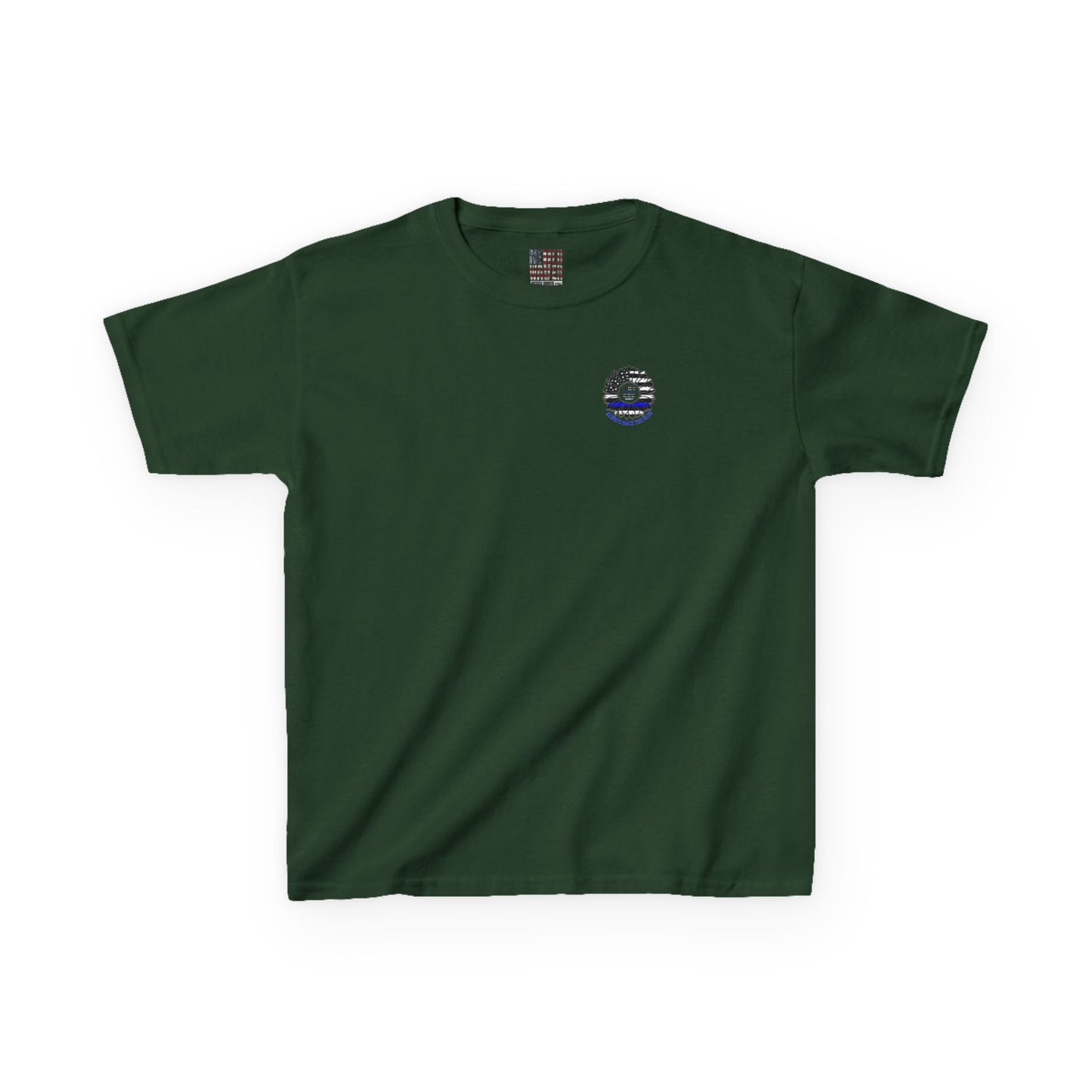Never Waver Always Back The Blue   Kids Heavy Cotton™ Tee