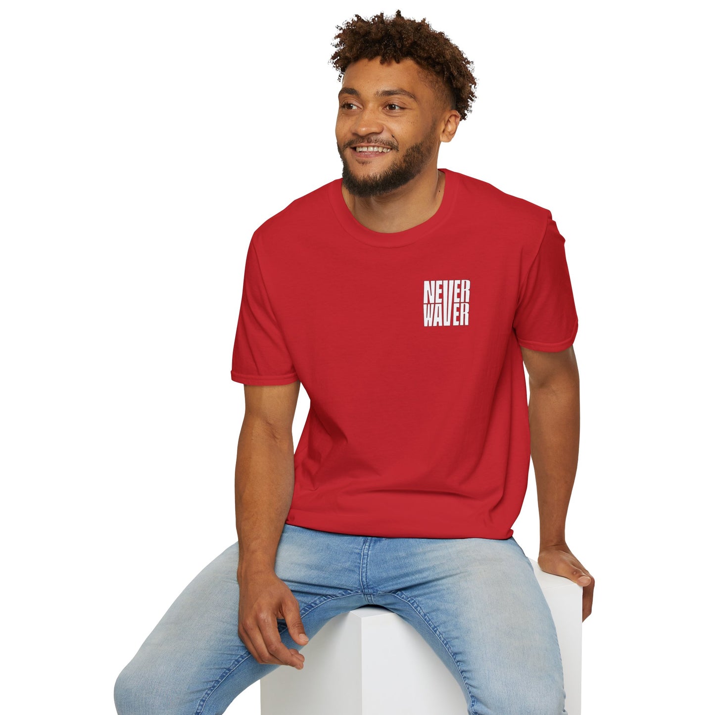 Never Waver I don't ride the Crazy Train I Drive it Unisex Softstyle T-Shirt