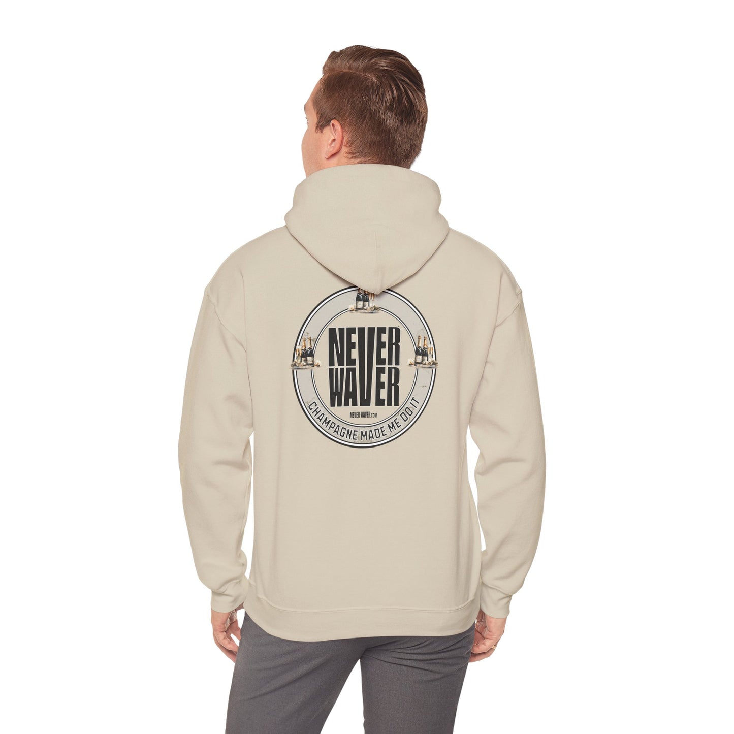 "Never Waver Champagne Made Me Do It?" Eco-Friendly Unisex Hoodie