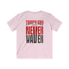 Tampa Bay Fans Never Waver Kids Softstyle Tee