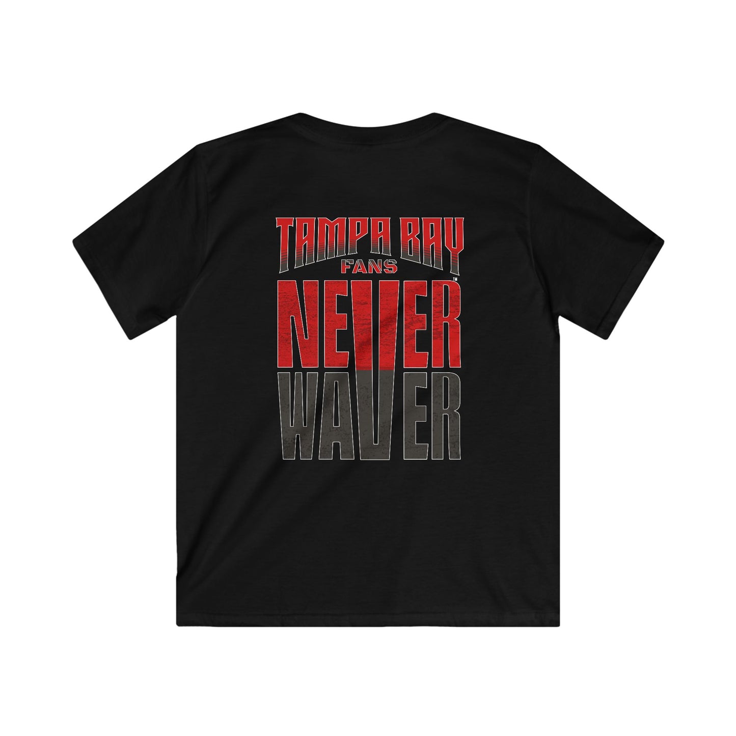 Tampa Bay Fans Never Waver Kids Softstyle Tee