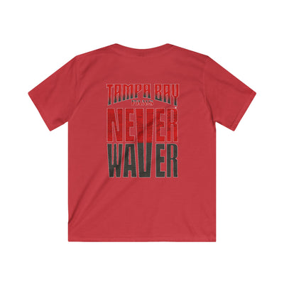 Tampa Bay Fans Never Waver Kids Softstyle Tee