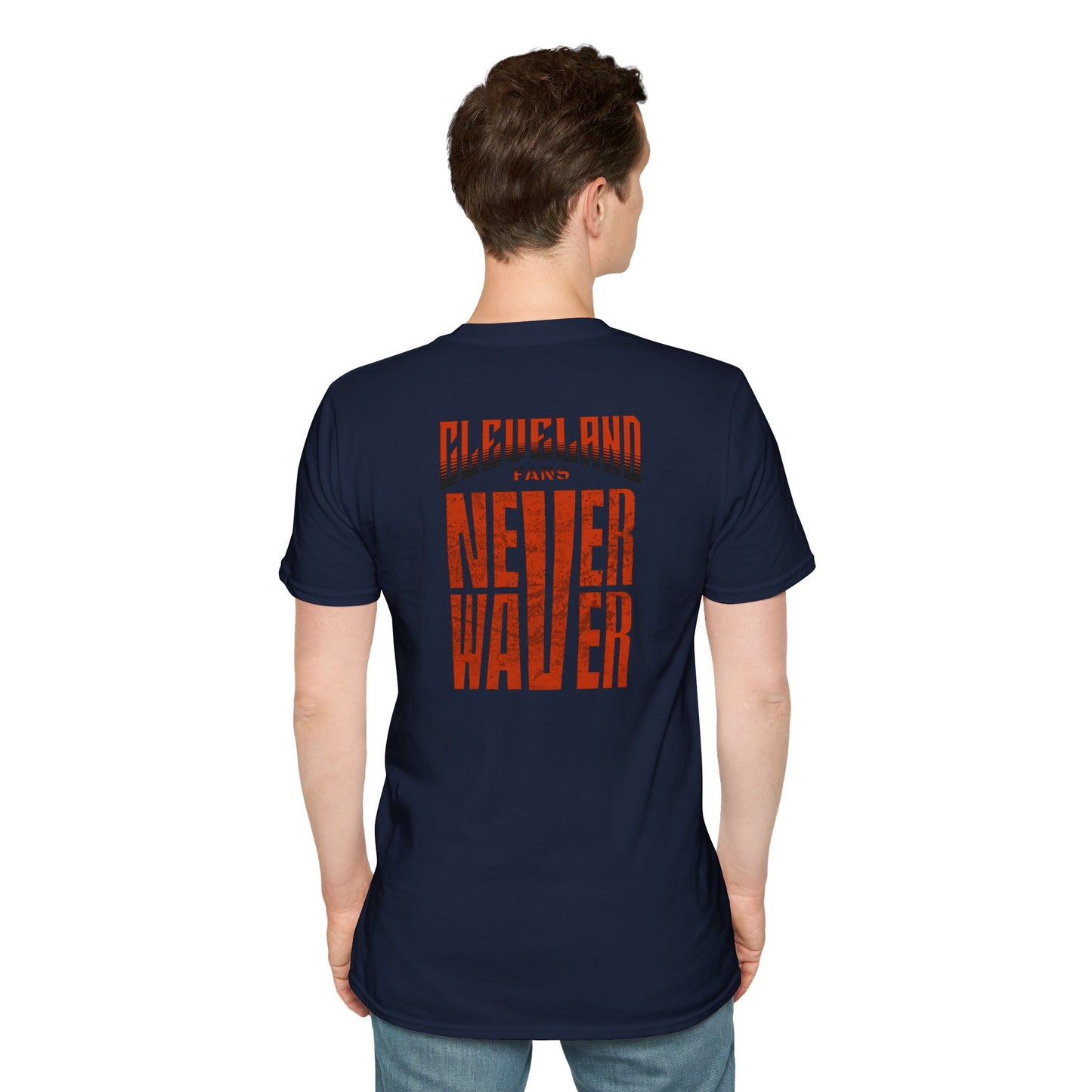 Cleveland Fans Never Waver Unisex Softstyle T-Shirt