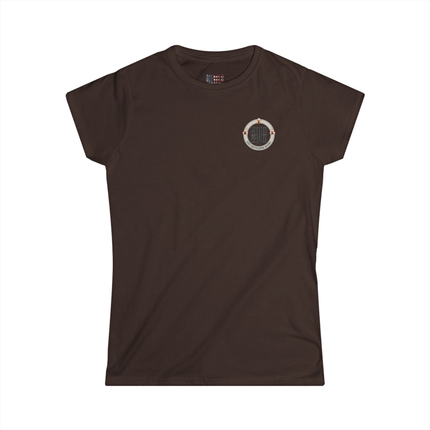 Never Waver Save Water, Drink Whisky Women's Soft Style Tee