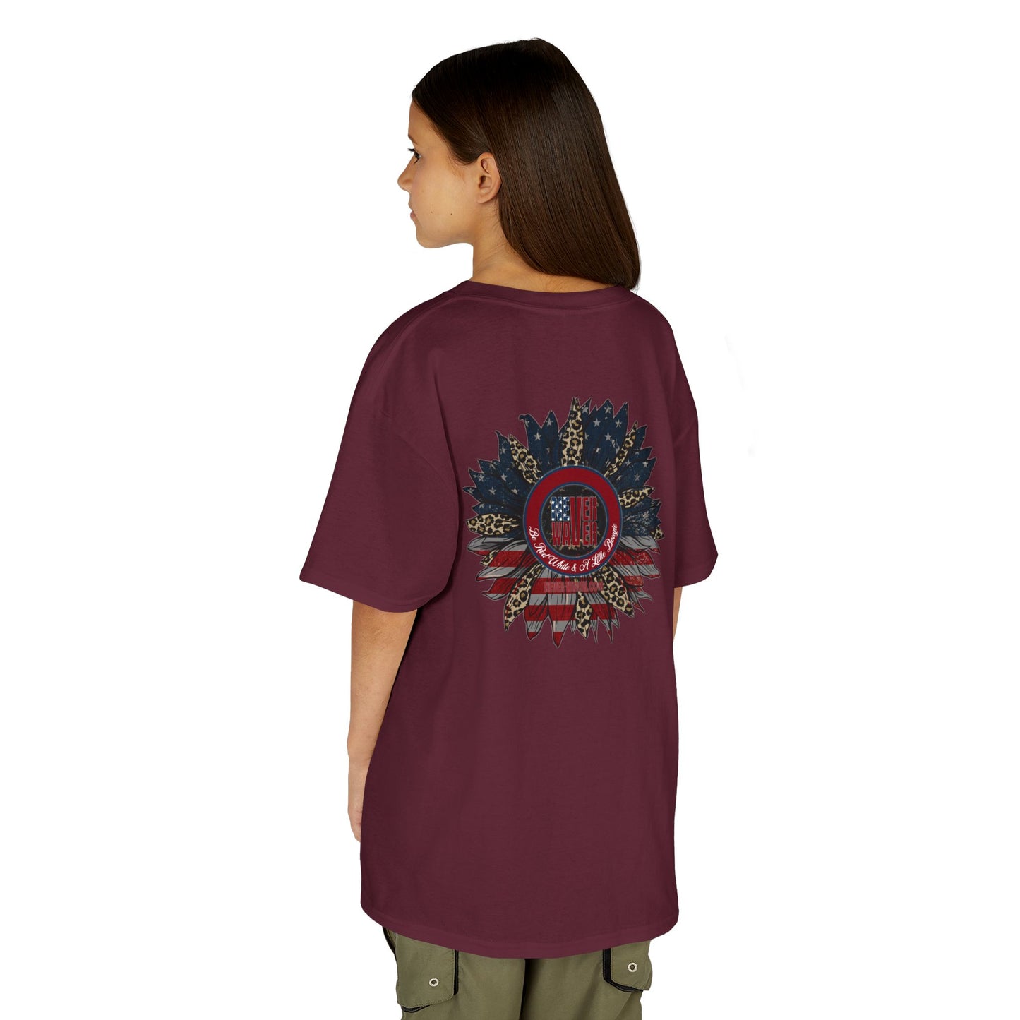 Kids Heavy Cotton™ Never Waver  Be Red White and- A Little Bougie Stylish, Comfortable Everyday Wear