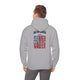 'New York Fans Never Waver W Leopard Football' American Pride Design Unisex Heavy Blend™ Hooded Sweatshirt by Printify