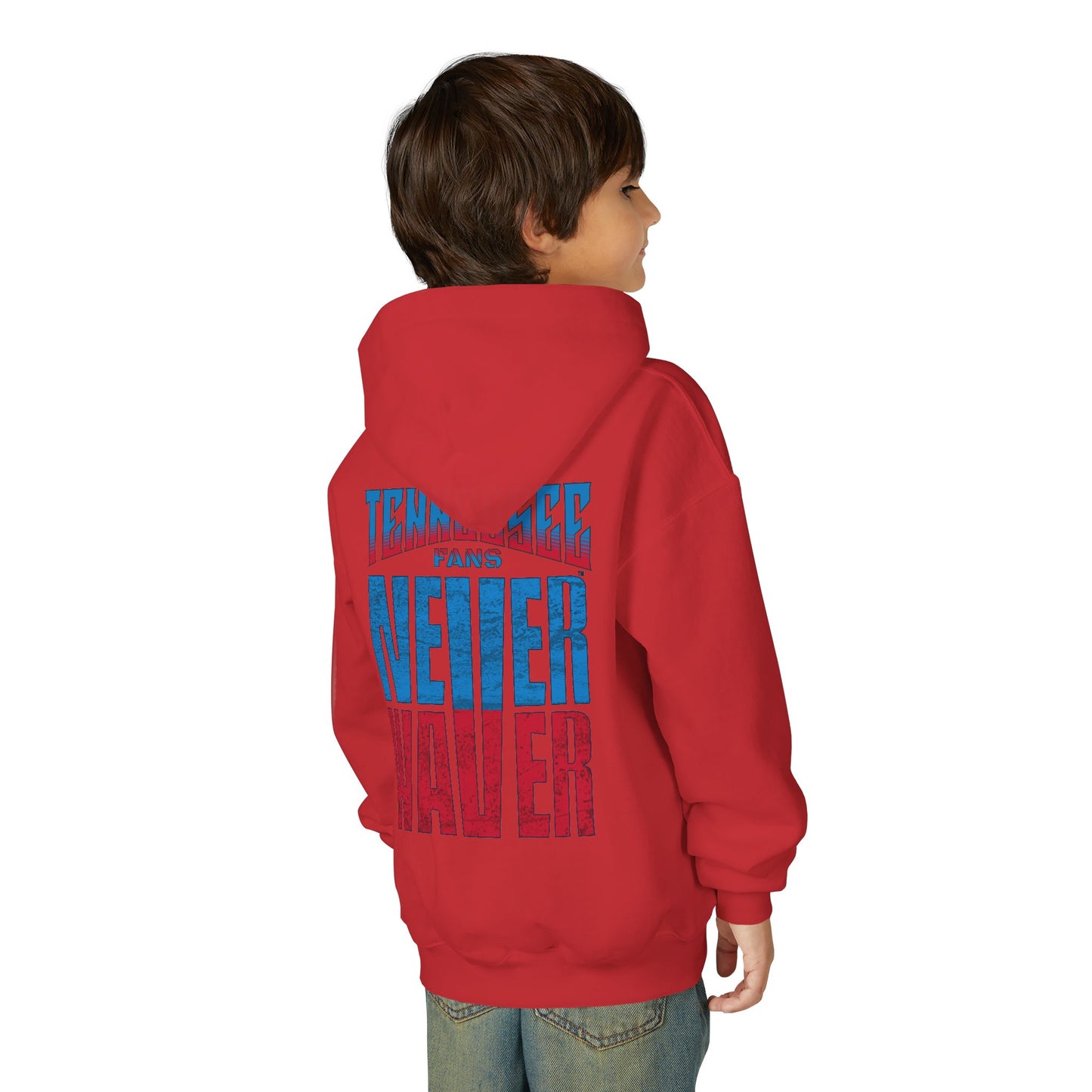Tennessee Fans Never Waver Youth Heavy Blend Hooded Sweatshirt