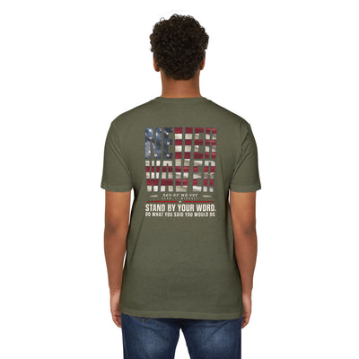 Never Waver Definition Men’s Crew T-Shirt