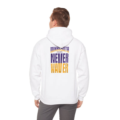 "Minnesota Fans Never Waver" Design for Comfort and Motivation Unisex Heavy Blend™ Hoodie