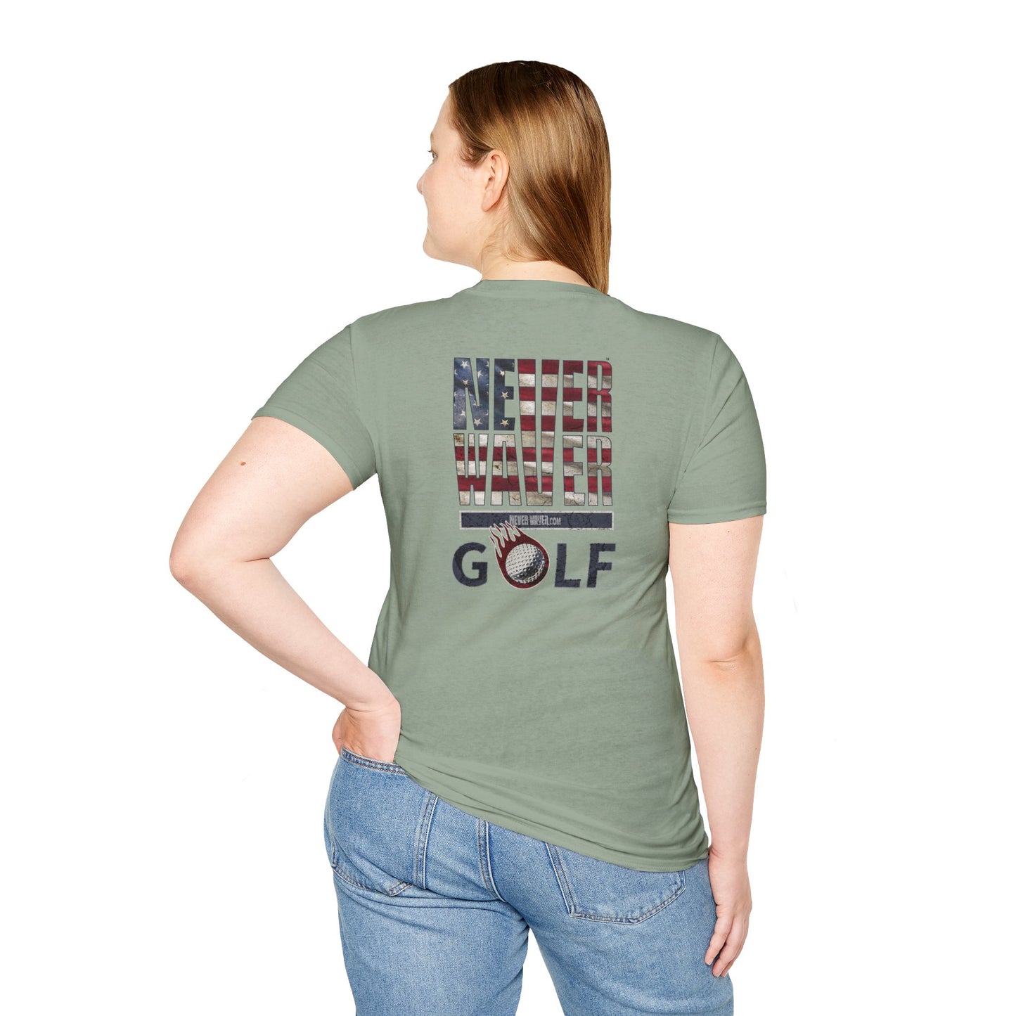 Never Waver Golf Unisex Soft style T-Shirt
