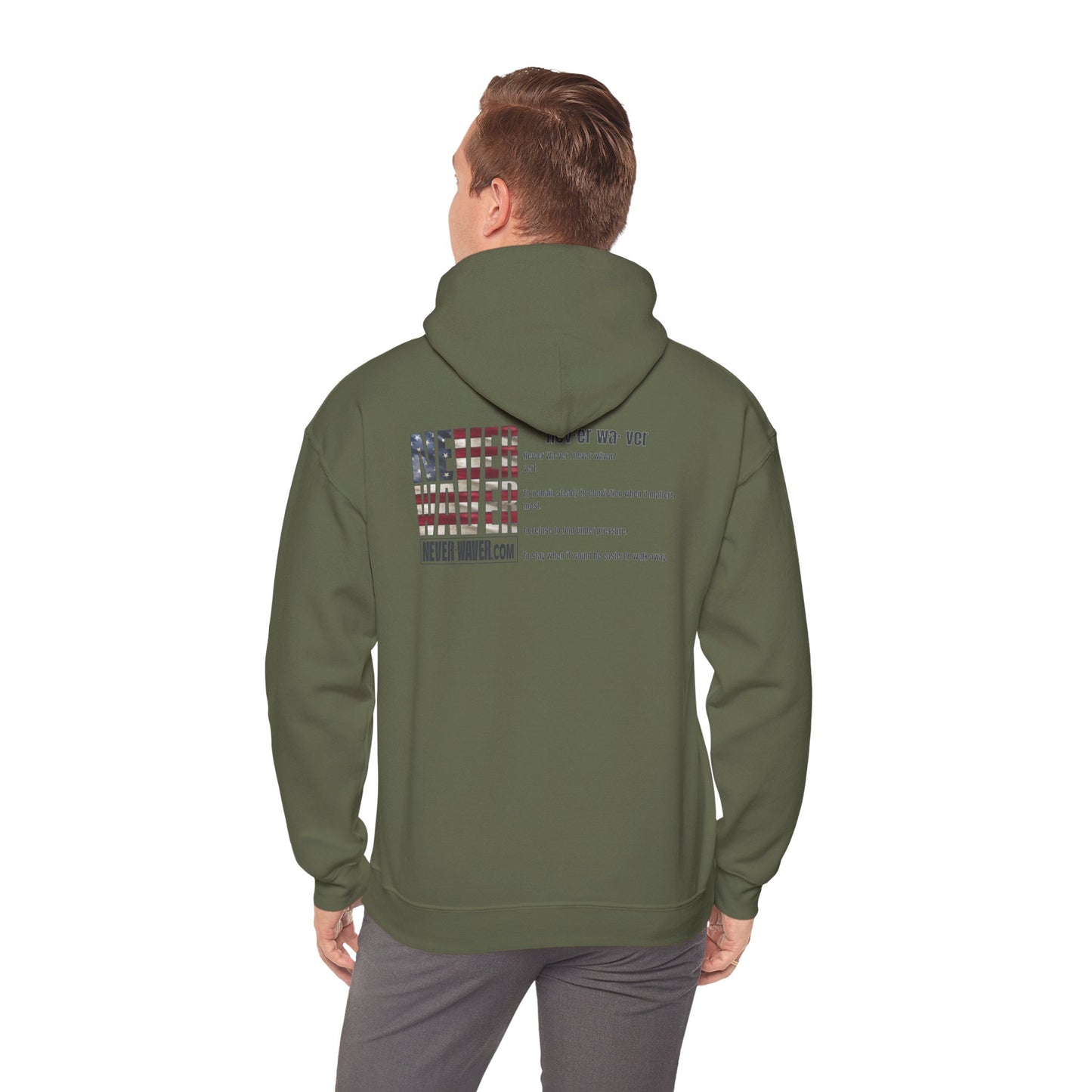 'Never Waver Definition ' Motivational Inspirational Unisex Hoodie