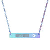 Never Waver  Paw Cutout Bar Necklace