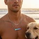 Never Waver  Paw Cutout Bar Necklace