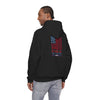 - 'Never Waver USA' Patriotic Unisex Hooded Sweatshirt