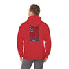 Never Waver Crew with  American Flag Design Unisex Heavy Blend™ Hoodie