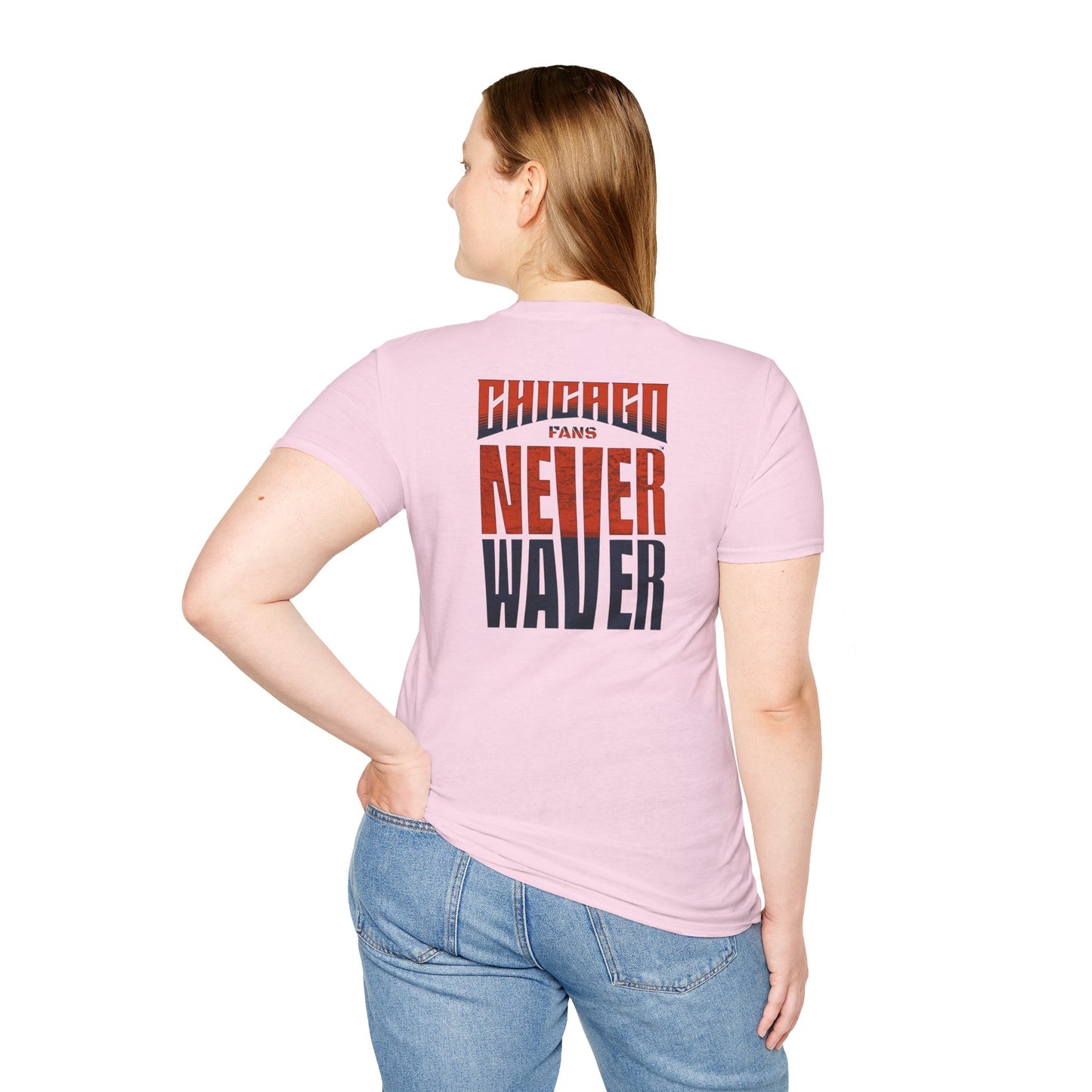 Chicago Fans Never Waver Unisex Softstyle T-Shirt