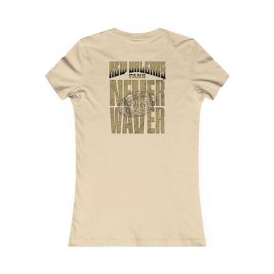New Orleans Fans Never Waver W-Leopard Football Women's Favorite Tee
