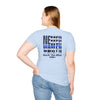 Never Waver Back The Blue  Unisex Softstyle T-Shirt