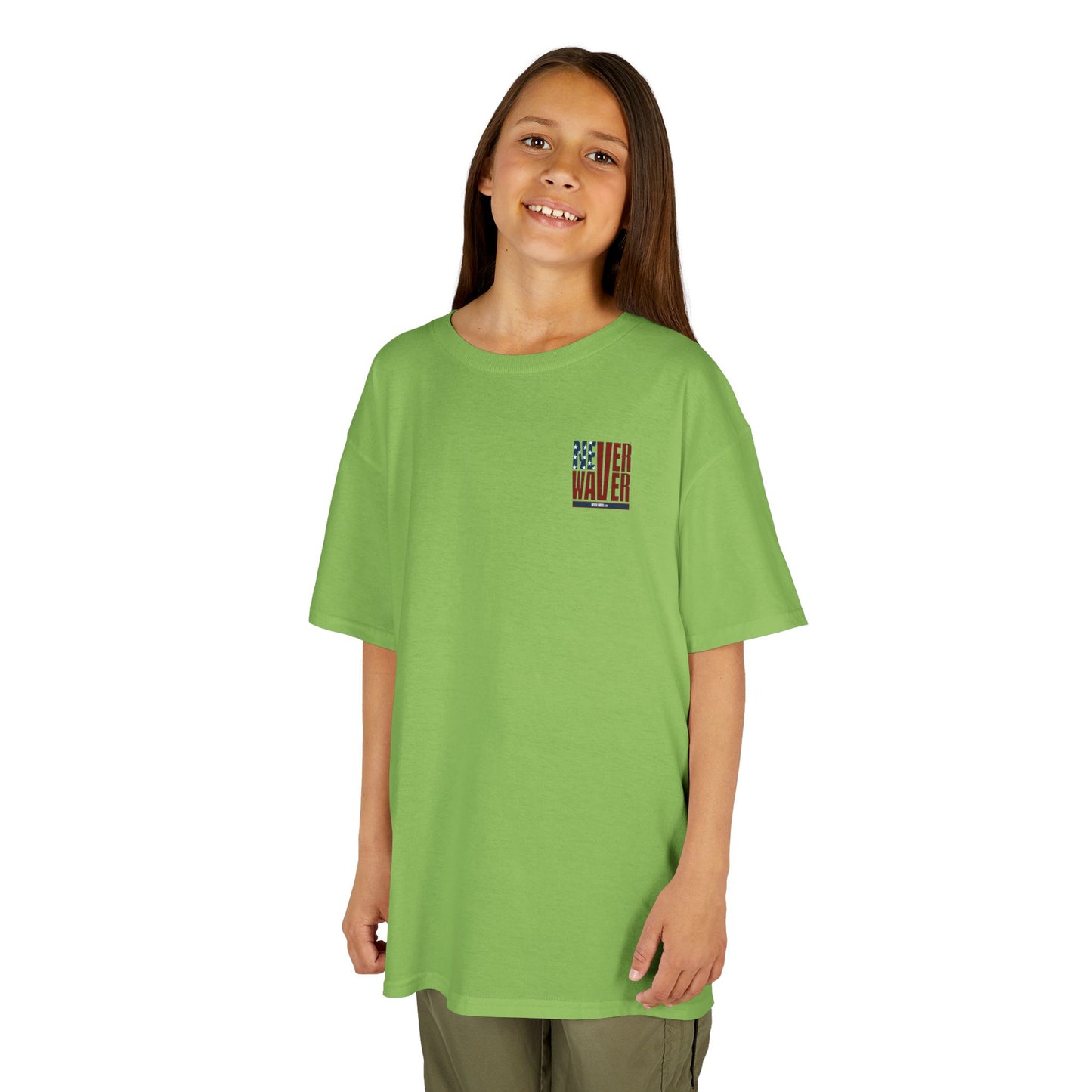 Never Waver American Flag with Golf Club Kids Golf Tee