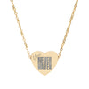 Engraved Heart Necklace You Never Waver