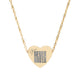 Engraved Heart Necklace You Never Waver
