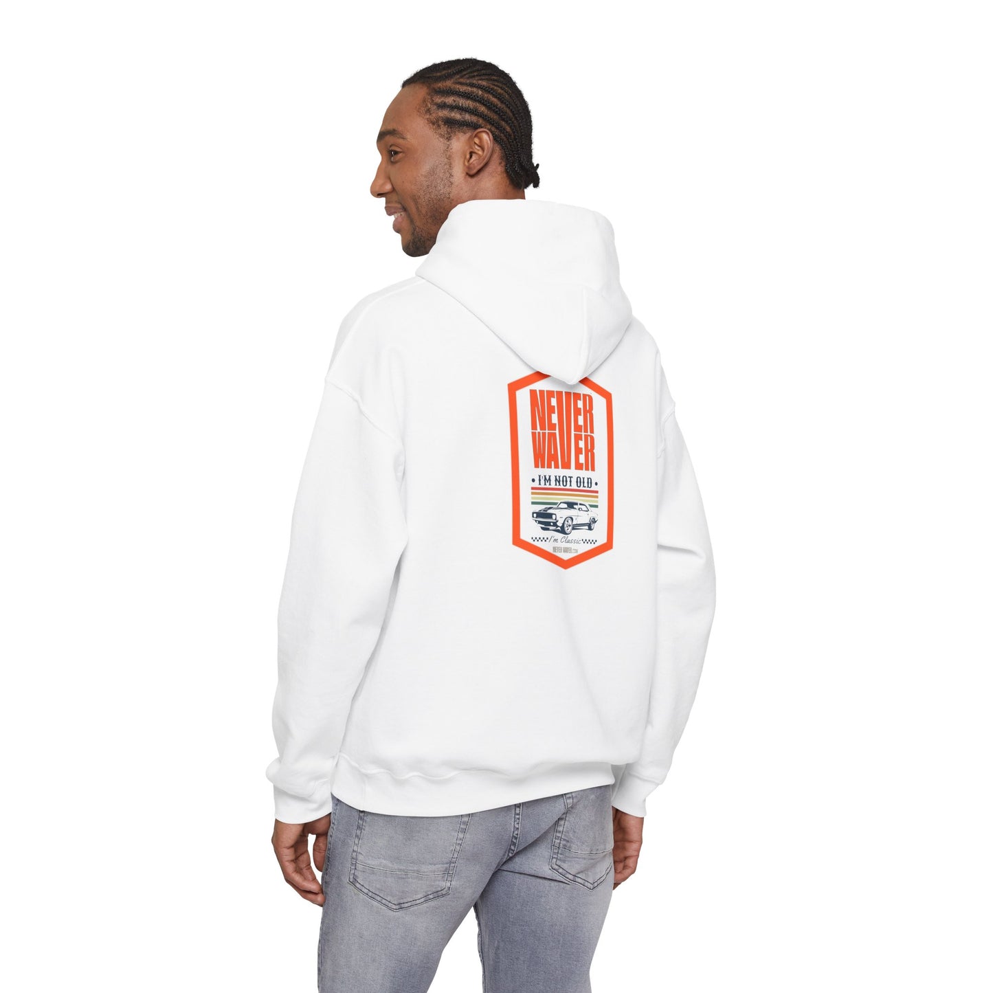 Never Waver I'm not old I'm a classic Unisex Heavy Blend™ Hoodie