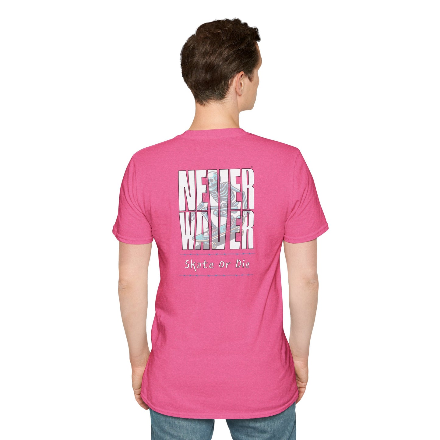 Never Waver Skate or Die Unisex Softstyle T-Shirt